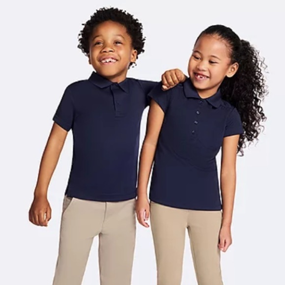 NWT Classic Izod Kids Navy Polo Shirt Sz XXL - Picture 3 of 5